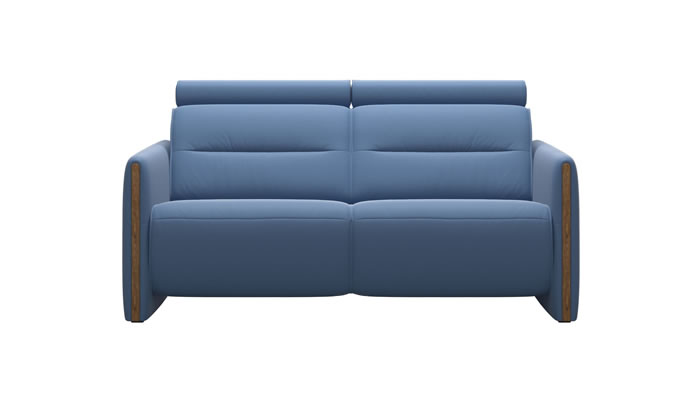 Stressless Emily 2 Seater Sofa in Batick Lazuli Blue Leather